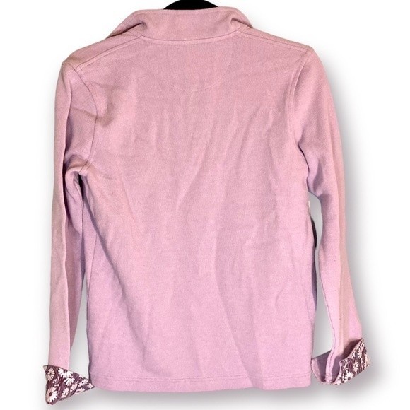 Orvis Sandy Point 1/4 Zip Lilac Floral Pullover Size Small - Picture 2 of 5